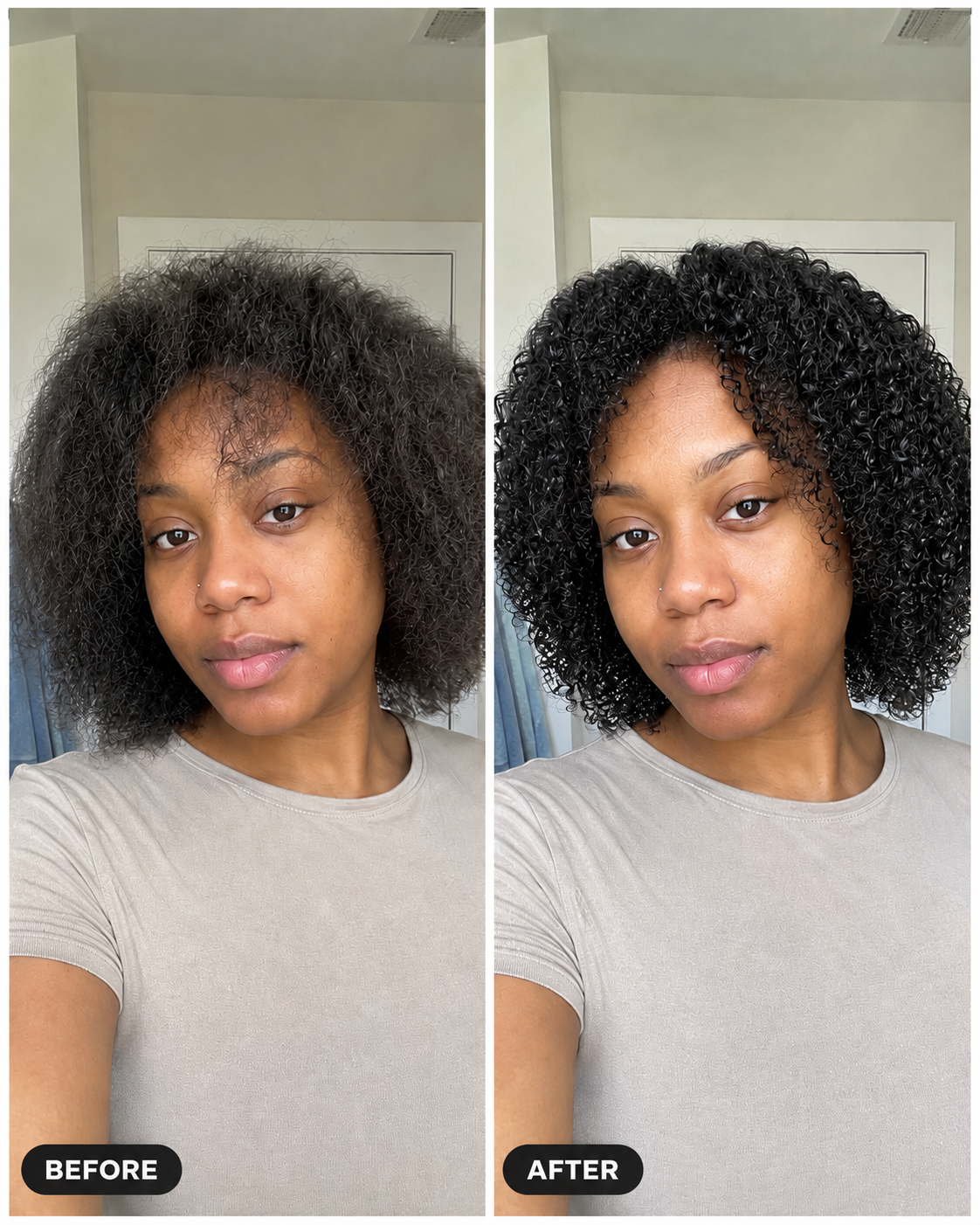 CURLY HAIR after
