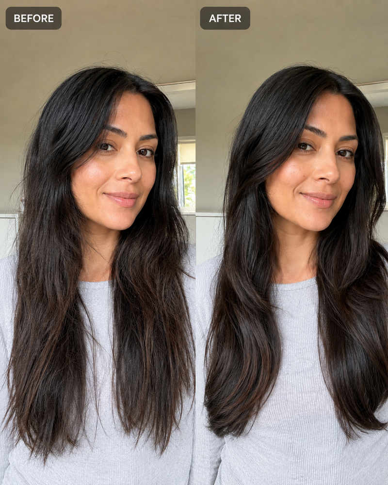 Before and after result